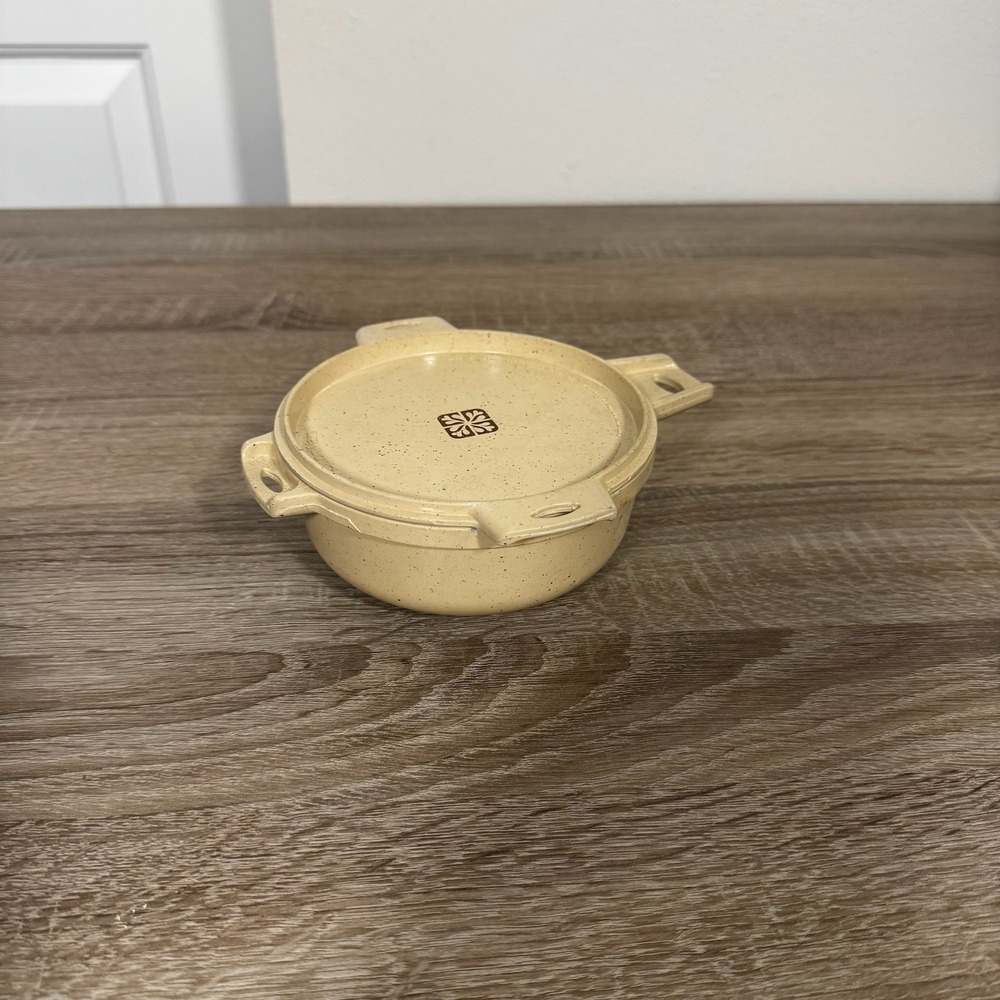 LittonWare Generation II Speckled Tan Microwave Oven Casserole Dish Lid 39278